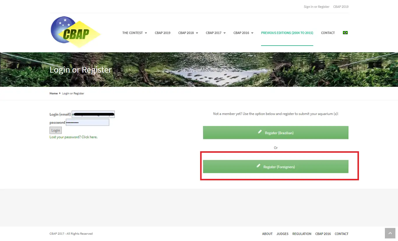 How to apply Cbap - brazil aquascaping contest