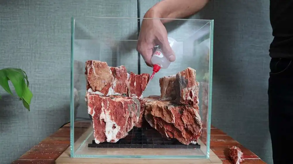 Step by step progression silver waterfall aquarium