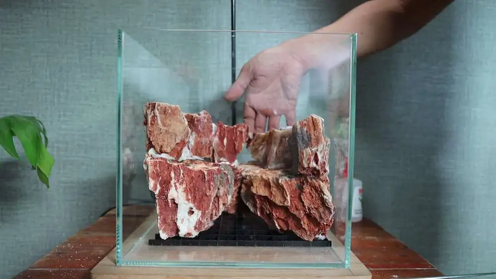 Step by step progression silver waterfall aquarium