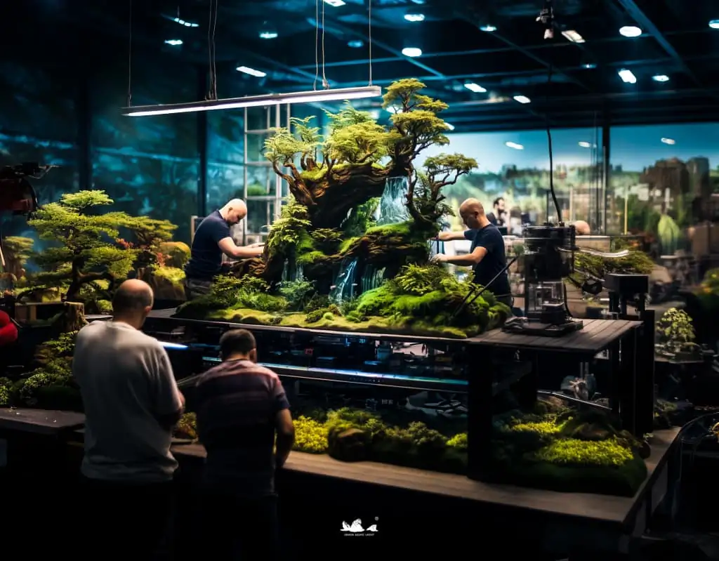 Stunning aquascapes created by AI-generated