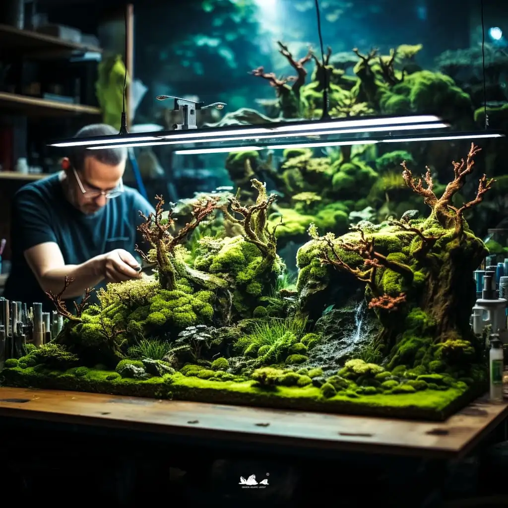 Stunning aquascapes created by AI-generated