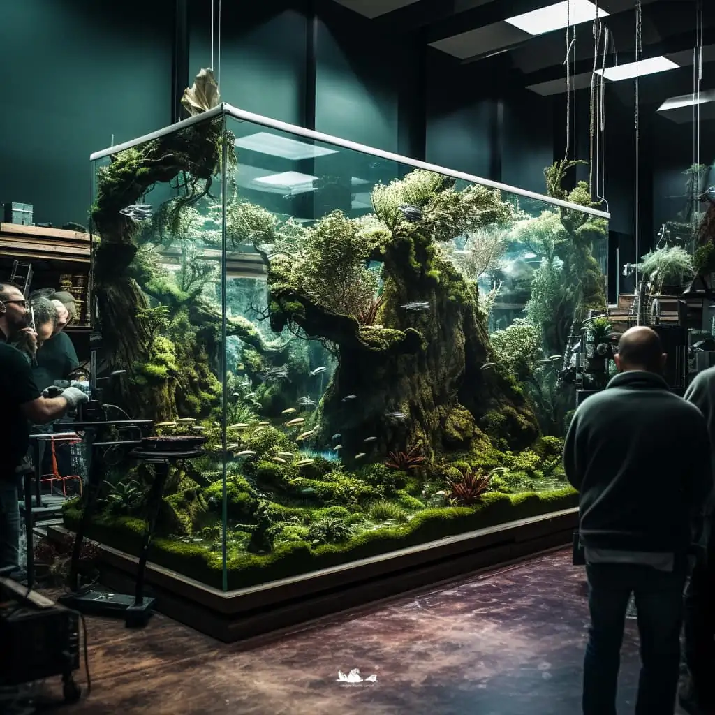 Stunning aquascapes created by AI-generated