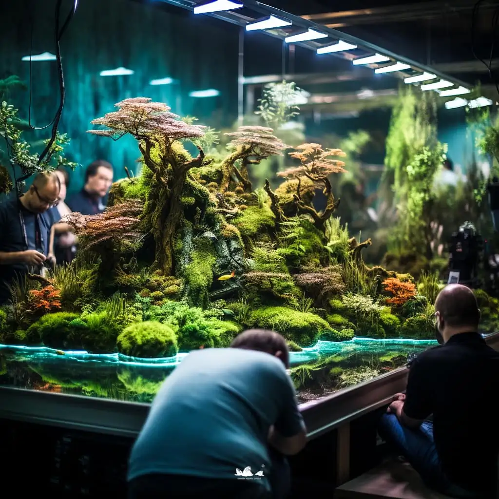 Stunning aquascapes created by AI-generated