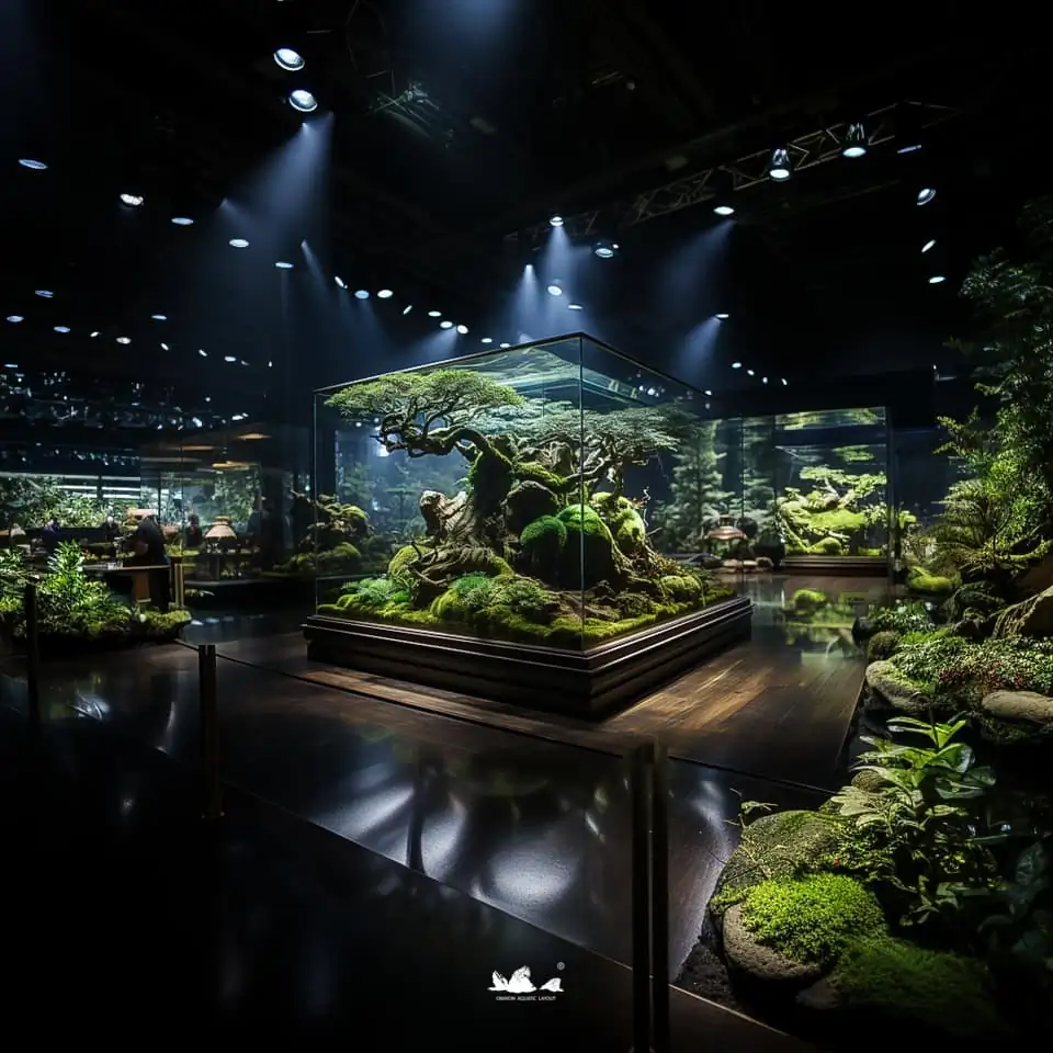 Stunning aquascapes created by AI-generated