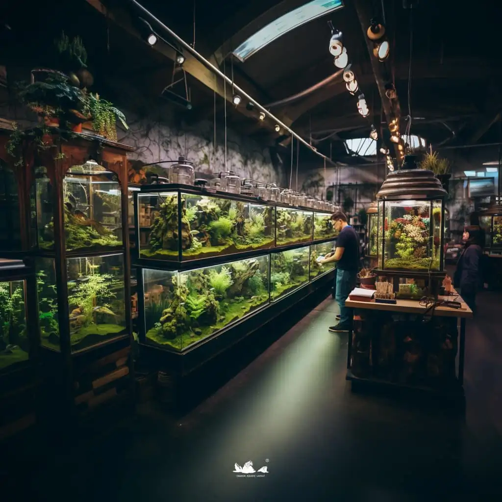 Stunning aquascapes created by AI-generated