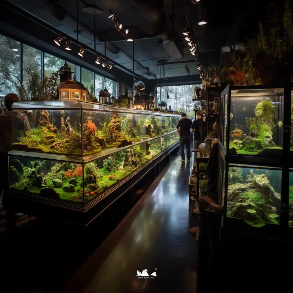 Stunning aquascapes created by AI-generated