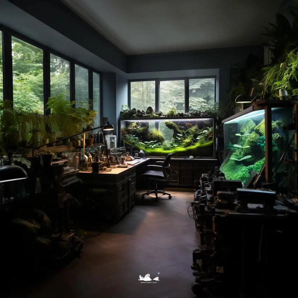Stunning aquascapes created by AI-generated